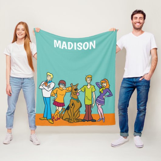 Whole Gang 14 Mystery Inc Fleece Deken (In situ)