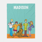 Whole Gang 14 Mystery Inc Fleece Deken (Voorkant)