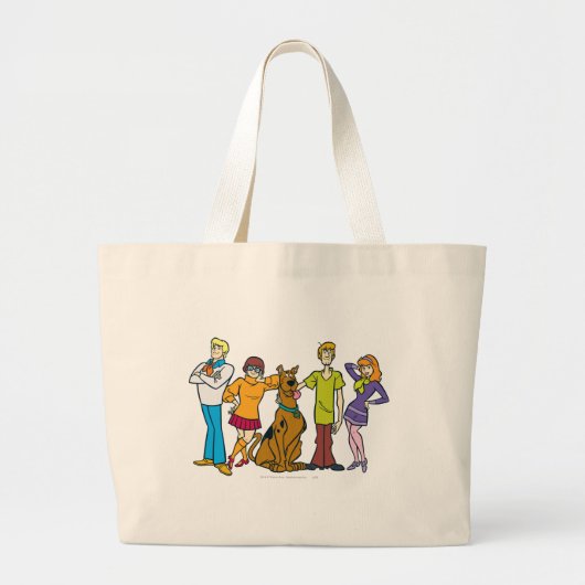 Whole Gang 14 Mystery Inc Grote Tote Bag (Voorkant)