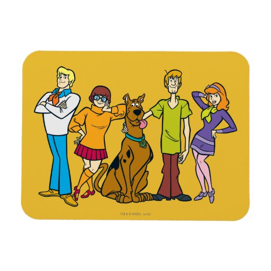 Whole Gang 14 Mystery Inc Magneet (Horizontaal)