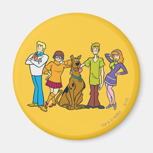 Whole Gang 14 Mystery Inc Magneet (Voorkant)