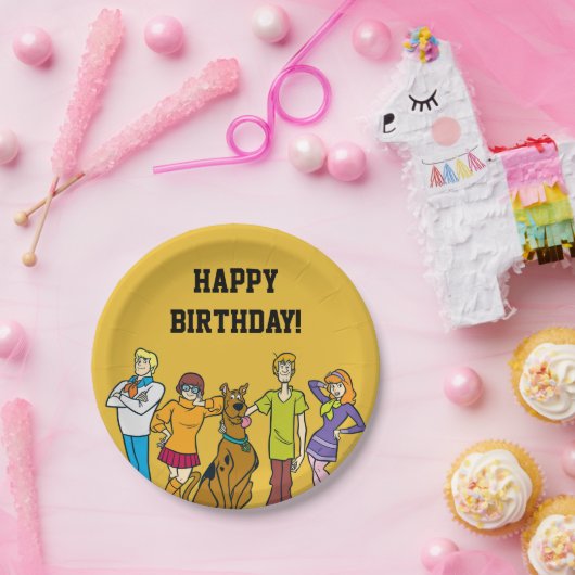 Whole Gang 14 Mystery Inc Papieren Bordje (Feest)