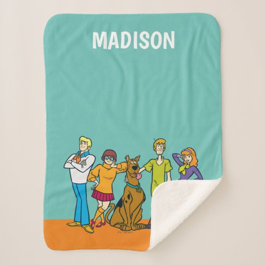 Whole Gang 14 Mystery Inc Sherpa Deken (Voorkant)