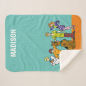 Whole Gang 14 Mystery Inc Sherpa Deken (Voorkant (horizontaal))