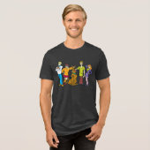 Whole Gang 14 Mystery Inc Tri-Blend Shirt (Voorkant volledig)