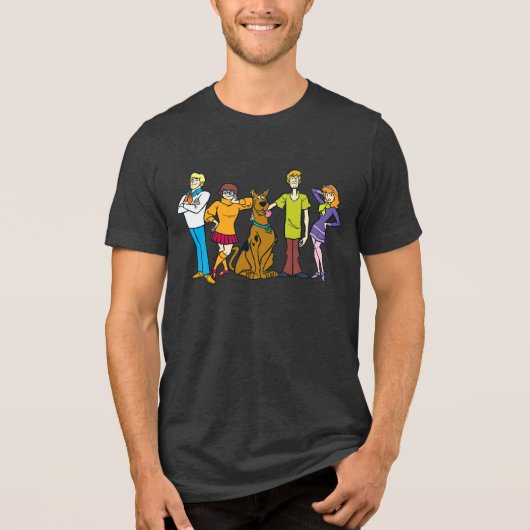 Whole Gang 14 Mystery Inc Tri-Blend Shirt (Voorkant)
