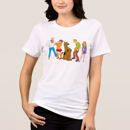 Whole Gang 15 Mystery Inc. Tri-Blend Shirt (Voorkant)