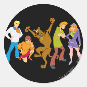 Whole Gang 16 Mystery Inc. Ronde Sticker