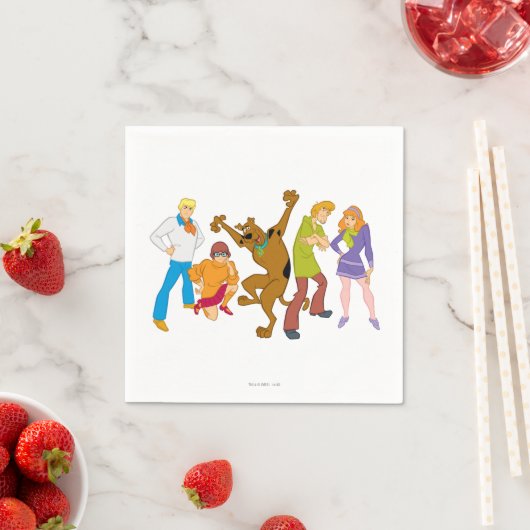 Whole Gang 16 Mystery Inc Servetten (Insitu)