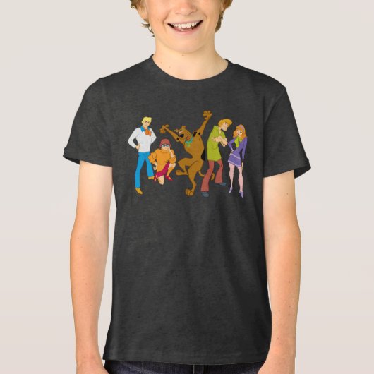 Whole Gang 16 Mystery Inc. Tri-Blend Shirt (Voorkant)