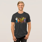 Whole Gang 16 Mystery Inc. Tri-Blend Shirt (Voorkant volledig)