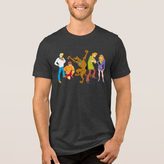 Whole Gang 16 Mystery Inc. Tri-Blend Shirt (Voorkant)
