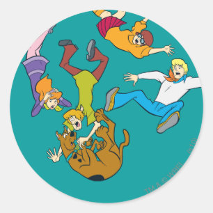 Whole Gang 17 Mystery Inc. Ronde Sticker