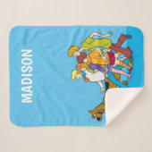 Whole Gang 18 Mystery Inc Sherpa Deken (Voorkant (horizontaal))