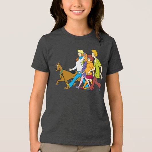 Whole Gang 18 Mystery Inc Tri-Blend Shirt (Voorkant)