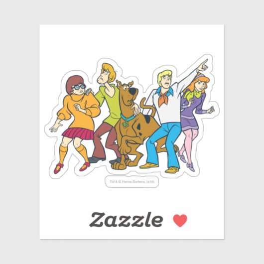 Whole Gang Lookout Mystery Inc Sticker (Vel)