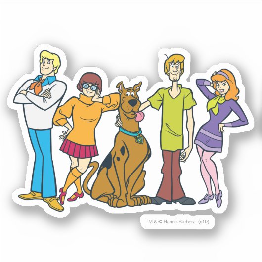 Whole Gang Pose Mystery Inc. Sticker (Voorkant)