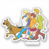Whole Gang Walking Mystery Inc. Sticker (Voorkant)