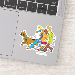 Whole Gang Walking Mystery Inc. Sticker