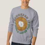 Whole Latke (Lotta) Fun Ugly Hanukkah Sweater<br><div class="desc">Het Sweatshirt is voorzien van een originele markeerafbeelding van een hete aardappelpannenkoek, voorzien van een zure crème, een nietje in de joodse vakantiekuisine, met HANUKKAH ALS EEN HELE LATKE FUN in een leuk lettertype. Ideaal voor een lelijke feestvreugde. Dit Hanukkah latkes ontwerp is ook beschikbaar op andere producten. Er zijn...</div>