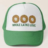Whole Latke (Lotta) Love Potato Pancakes Hanukkah Trucker Pet (Voorkant)