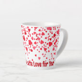 Whole Latte Love gepersonaliseerde rode Confetti h Latte Mok (Rechterhoek)