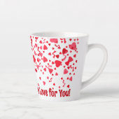 Whole Latte Love gepersonaliseerde rode Confetti h Latte Mok (Rechts)