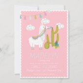 Whole Llama Fun Altempo Birthday Uitnodiging (Voorkant)