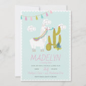 Whole Llama Fun Altempo Birthday Uitnodiging (Voorkant)
