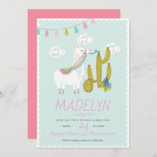 Whole Llama Fun Altempo Birthday Uitnodiging