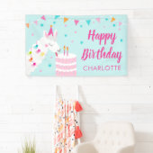 Whole Llama Fun Cake 2e verjaardag Aqua Spandoek (Insitu)