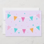 Whole Llama Fun Cake 3rd Birthday Paars Kaart (Achterkant)