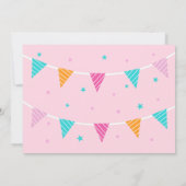 Whole Llama Fun Cake 3rd Birthday roze Kaart (Achterkant)