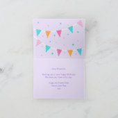 Whole Llama Fun Cake 3rd Paars Happy Birthday Kaart (Binnen)