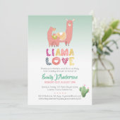 Whole Llama Fun Mama Baby Love Fiesta Cacti Kaart (Staand voorkant)