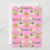 Whole llama leuke verjaardagsuitnodiging kaart (Achterkant)