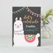 Whole llama leuke verjaardagsuitnodiging kaart (Staand voorkant)