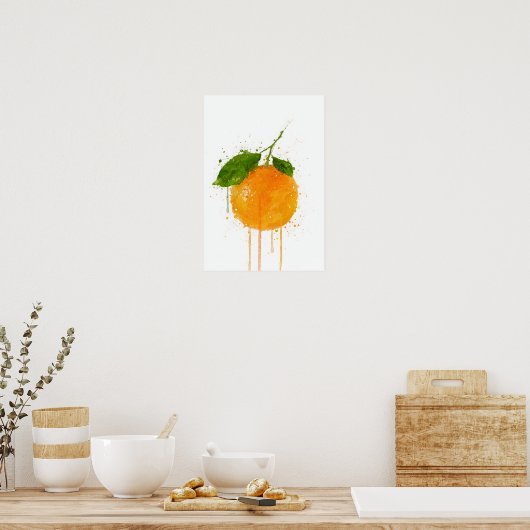 Whole Orange Fruit Poster (Keuken)