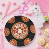 Whole Pizza Happy Birthday Party Design Papieren Bordje (Feest)
