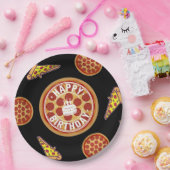 Whole Pizza Happy Birthday Party Design Papieren Bordje (Feest)