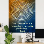Wholeness-Rumi en Poetic Art Poster (Thuiskantoor)
