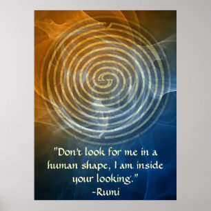 Wholeness-Rumi en Poetic Art Poster