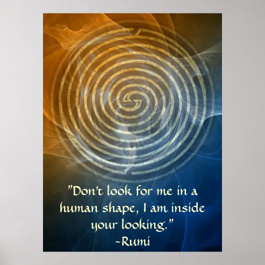 Wholeness-Rumi en Poetic Art Poster (Voorkant)