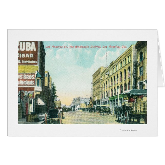 Wholesale District Scene op Los Angeles Street (Voorkant Horizontaal)