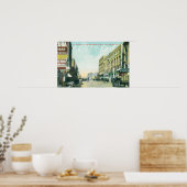 Wholesale District Scene op Los Angeles Street Poster (Keuken)
