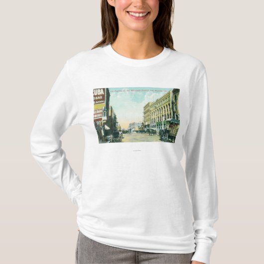 Wholesale District Scene op Los Angeles Street T-shirt (Voorkant)
