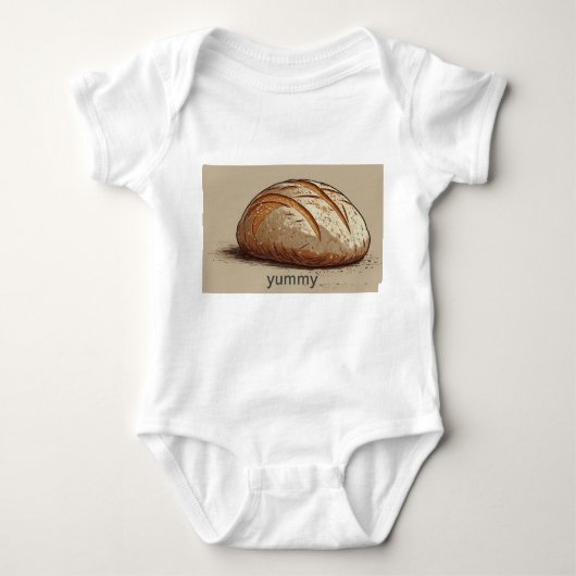 Wholesome Loaf: Rustiek Brood Baby T-shirt (Voorkant)