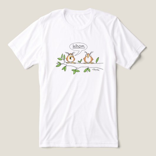 WHOM OWL T-shirt by Sandra Boynton (Design voorkant)