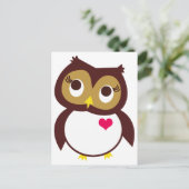 Whoo houdt van u briefkaart (Staand voorkant)