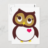 Whoo houdt van u briefkaart (Voorkant / Achterkant)